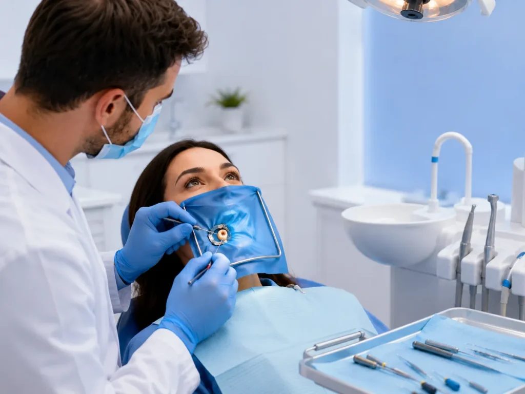 عزل السن وحمايته أثناء العلاج